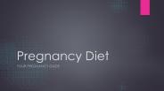 Pregnancy Diet