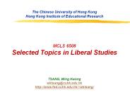 The Chinese University of Hong Kong