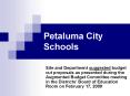 Petaluma City Schools PowerPoint PPT Presentation