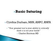 Basic Suturing