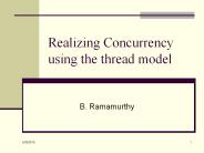 Realizing Concurrency using the thread model