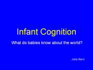 Infant Cognition