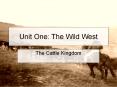 Unit One: The Wild West PowerPoint PPT Presentation