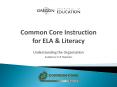 Common Core Instruction for ELA PowerPoint PPT Presentation