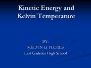 Kinetic Energy and Kelvin Temperature