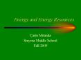Energy and Energy Resources PowerPoint PPT Presentation