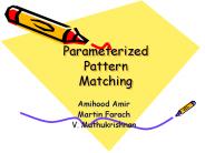 Parameterized Pattern Matching