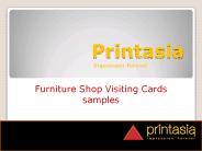Furniture Shop Visiting Card designs printasia
