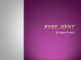 Knee joint PowerPoint PPT Presentation