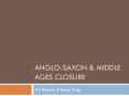 Anglo-Saxon PowerPoint PPT Presentation