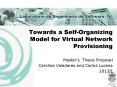 Towards a Self-Organizing Model for Virtual Network Provisioning PowerPoint PPT Presentation