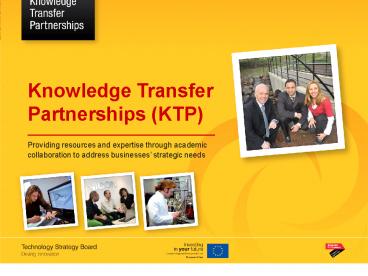 Knowledge Transfer Partnerships (KTP)