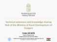 Technical assistance and knowledge-sharing Role of the Ministry of Rural Development of Hungary PowerPoint PPT Presentation
