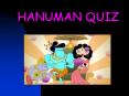 HANUMAN QUIZ PowerPoint PPT Presentation