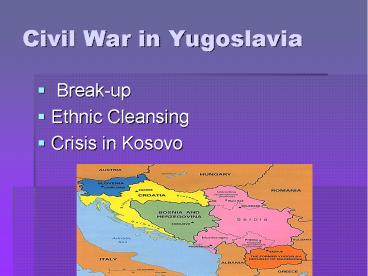 Civil War in Yugoslavia