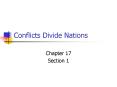 Conflicts Divide Nations PowerPoint PPT Presentation