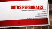 Datos personales