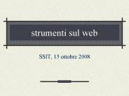 strumenti sul web