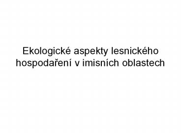 Ekologick