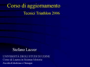 Corso di aggiornamento