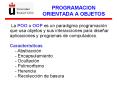 PROGRAMACION ORIENTADA A OBJETOS PowerPoint PPT Presentation