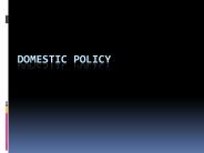 Domestic Policy