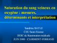 Saturation du sang veineux en oxyg PowerPoint PPT Presentation