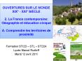 OUVERTURES SUR LE MONDE XIX PowerPoint PPT Presentation