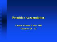 Primitive Accumulation