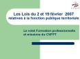 Les Lois du 2 et 19 f PowerPoint PPT Presentation