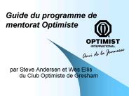 Guide du programme de mentorat Optimiste