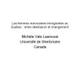 Les femmes marocaines immigrantes au Qu PowerPoint PPT Presentation