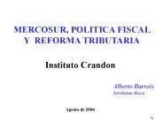 MERCOSUR, POLITICA FISCAL Y REFORMA TRIBUTARIA