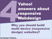 Yahoo! answers about responsive Webdesign