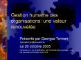 Gestion humaine des organisations: une valeur renouvel PowerPoint PPT Presentation