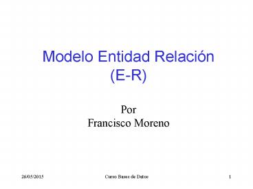Modelo Entidad Relaci