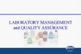 LABORATORY MANAGEMENT and QUALITY ASSURANCE PowerPoint PPT Presentation