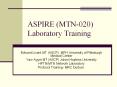 ASPIRE (MTN-020) Laboratory Training PowerPoint PPT Presentation