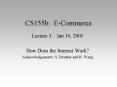 CS155b: E-Commerce PowerPoint PPT Presentation