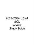 2013-2014 USVA SOL Review Study Guide PowerPoint PPT Presentation