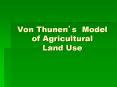 Von Thunen PowerPoint PPT Presentation