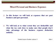 Mixed Personal and Business Expenses