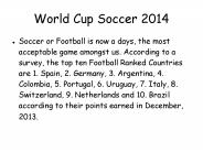 Soccer World Cup 2014 - Group G