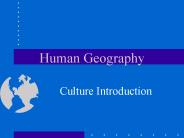Human Geography