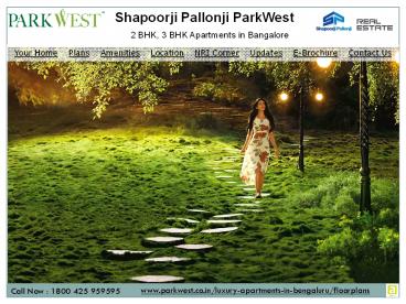 ParkWest offers 2 BHK, 3 BHK Apartments in Bangalore (1)
