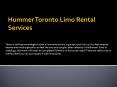Toronto Limo Service PowerPoint PPT Presentation