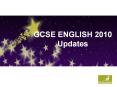GCSE ENGLISH 2010 PowerPoint PPT Presentation