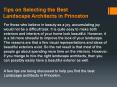 Tips on Selecting the Best Landscape Architects in Princeton PowerPoint PPT Presentation