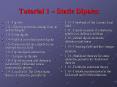 Tutorial 1  PowerPoint PPT Presentation