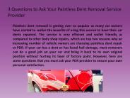 3 Questions to Ask Your Paintless Dent Removal